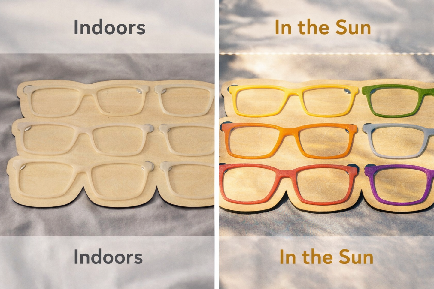 Two-Tone Color Change Magnetic Eyewear Toppers | Compatible with PAIR Eyewear
