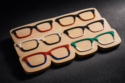 Two-Tone Magnetic Eyewear Toppers | Compatible with PAIR